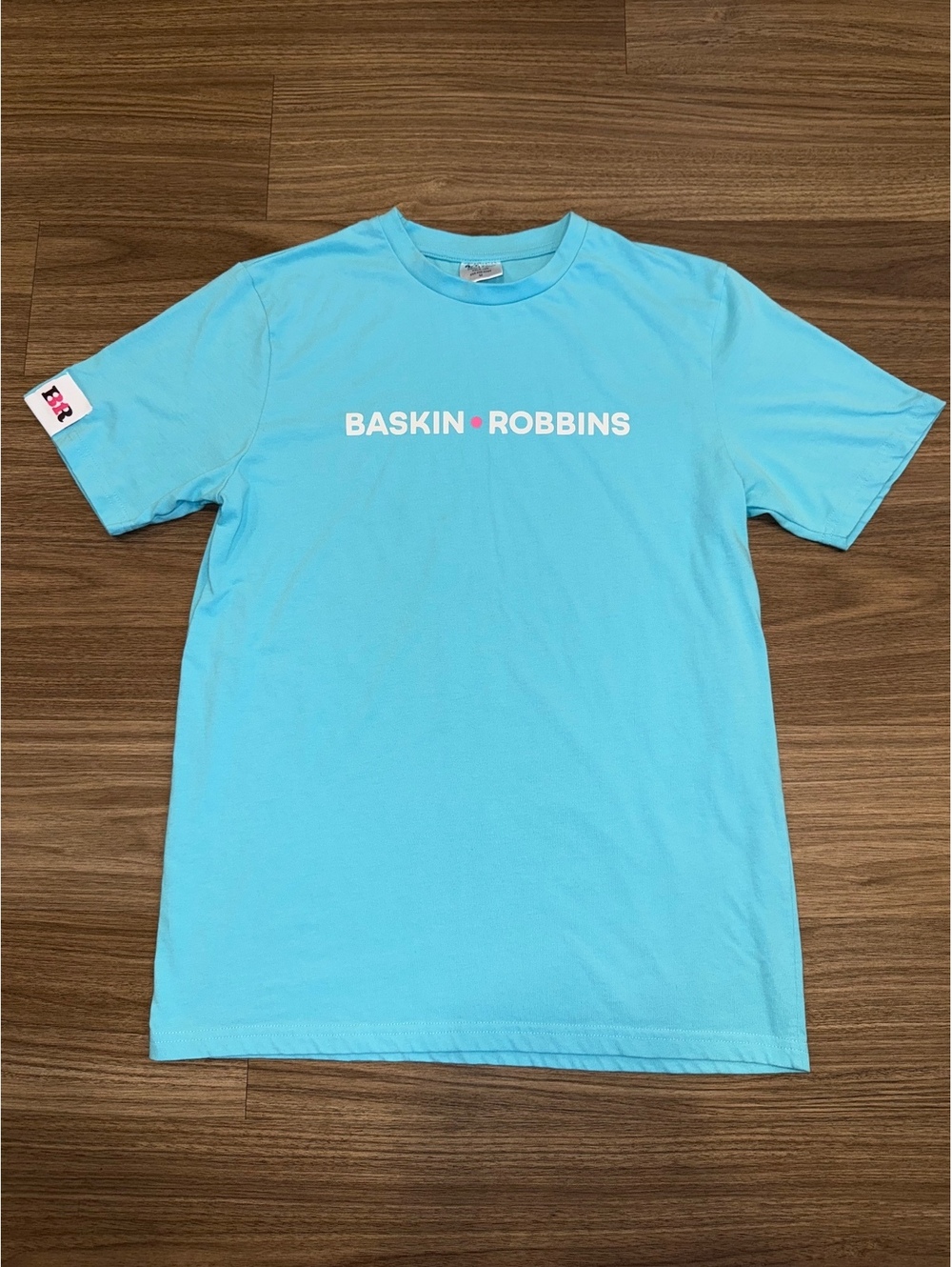 Baskin Robbins Shortsleeve Tshirt Blue “Be Sweater” Medium #BR4598